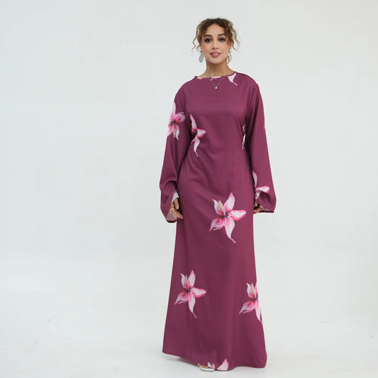 NOORÉ Printed Closed Abaya