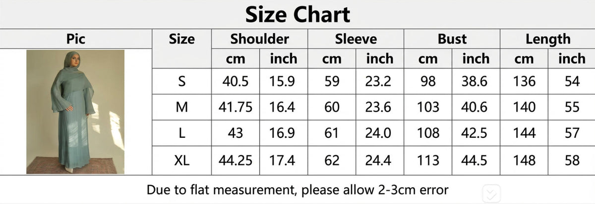 Abaya Dress – Women Muslim Modest Long Dress, Elegant Style