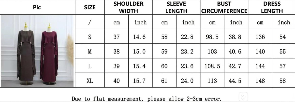 2026 Pearl Embellished Cape Kaftan Abaya – Luxury Satin Maxi Dress