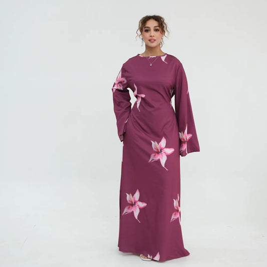 NOORÉ Printed Closed Abaya