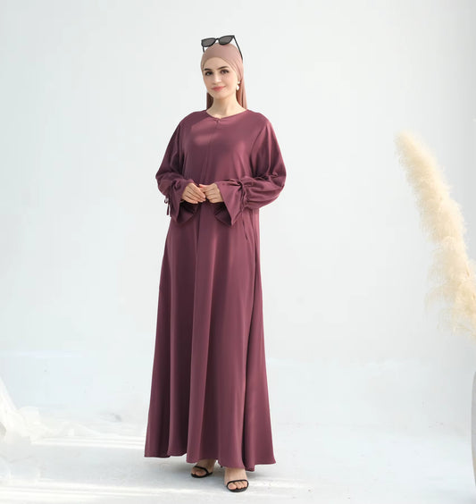 Elegant Nida Abaya with Flounce Sleeves