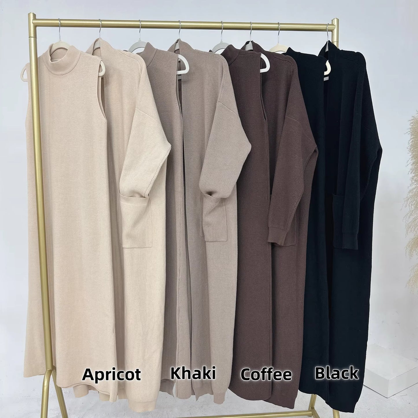 NAYA Autumn Knit Abaya Set