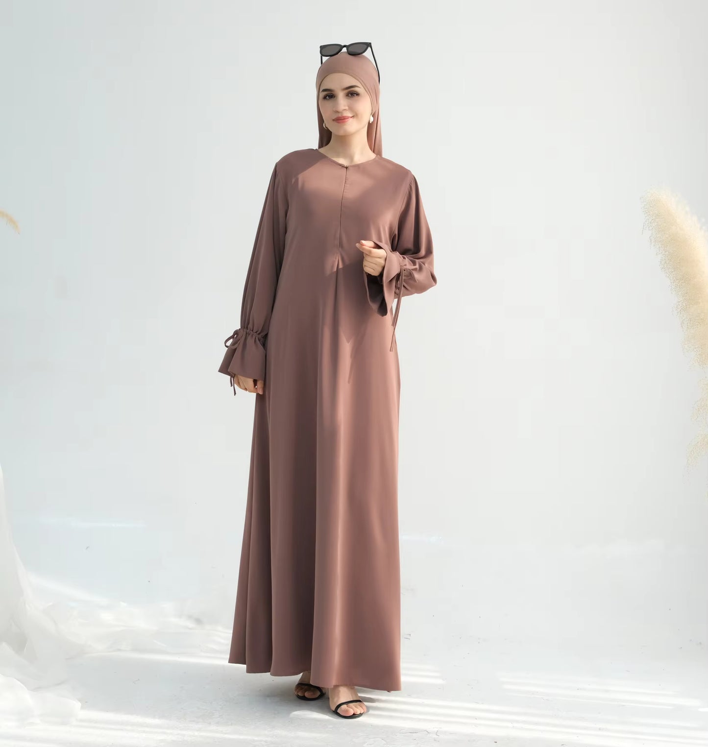 LUMA Nida Flounce Abaya