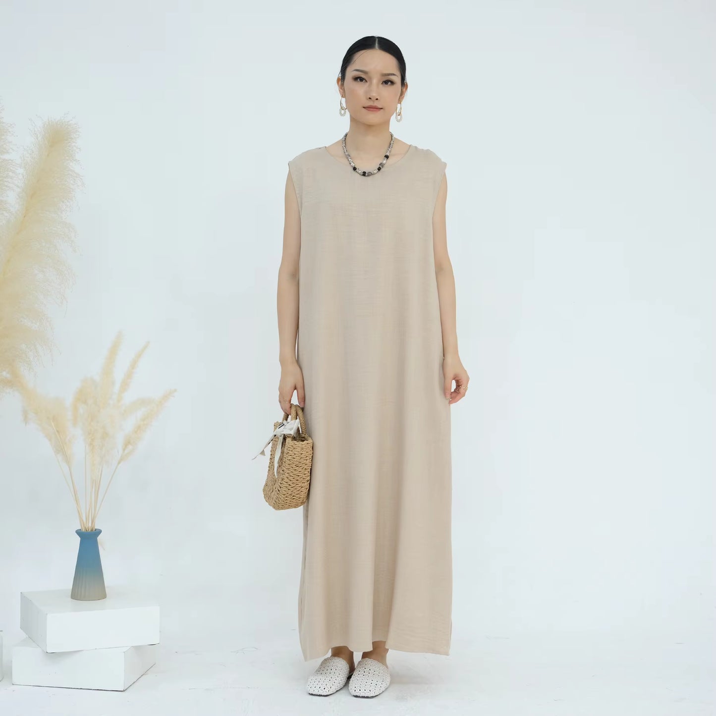 Luxury Dubai-Inspired 2-Piece Abaya Set