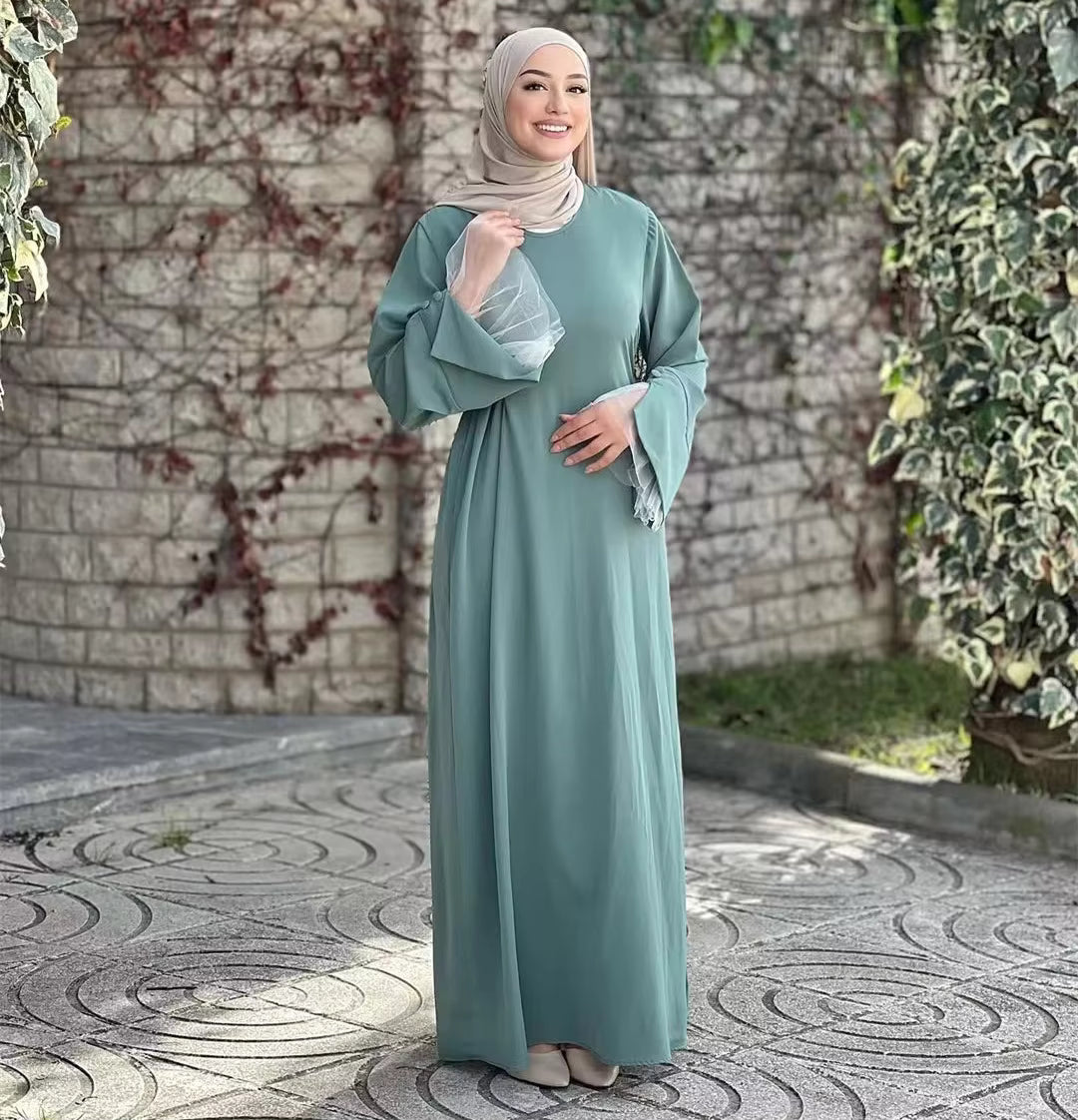 Side Tie Closed Abaya for Women – Solid Color Modest Muslim Dress