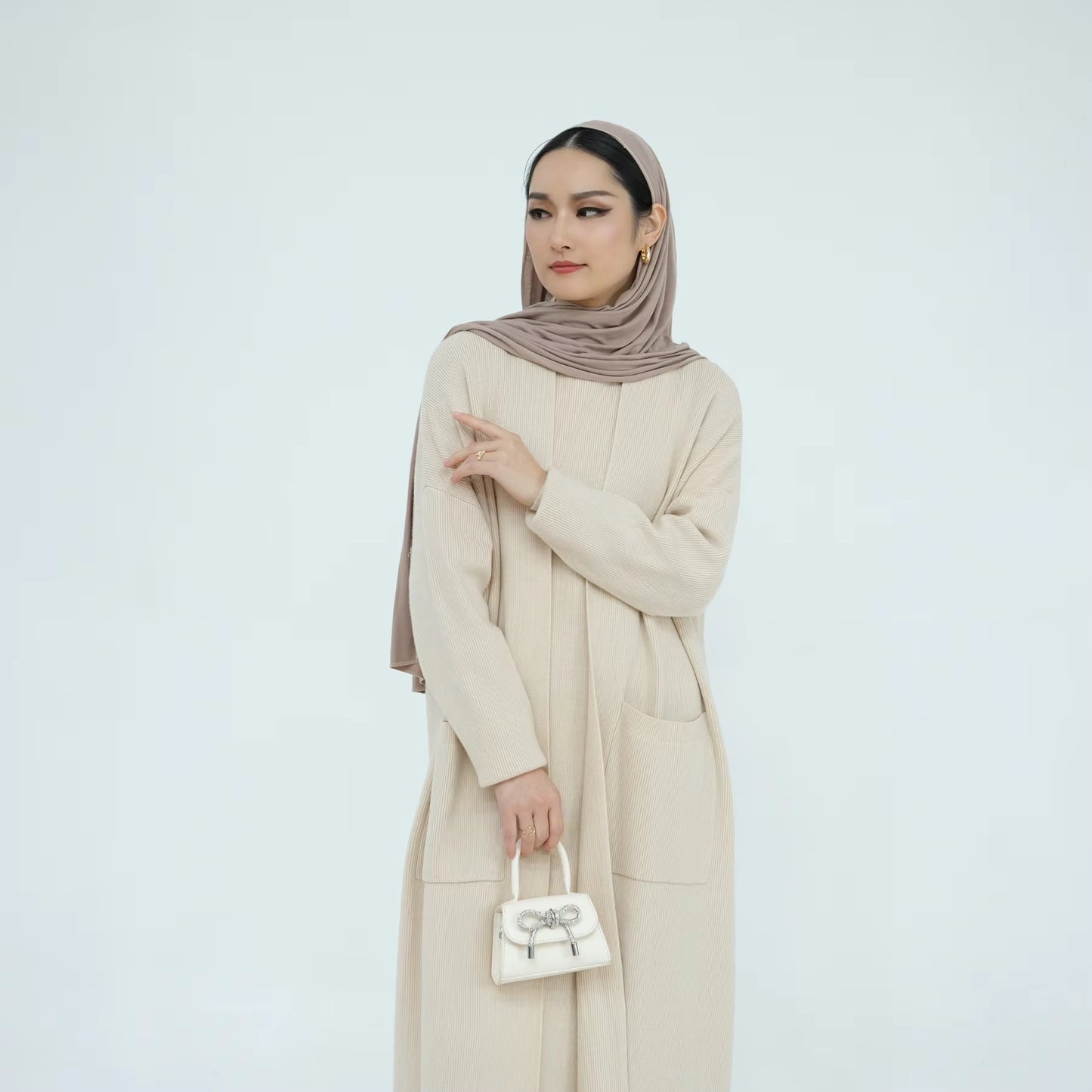 NAYA Autumn Knit Abaya Set