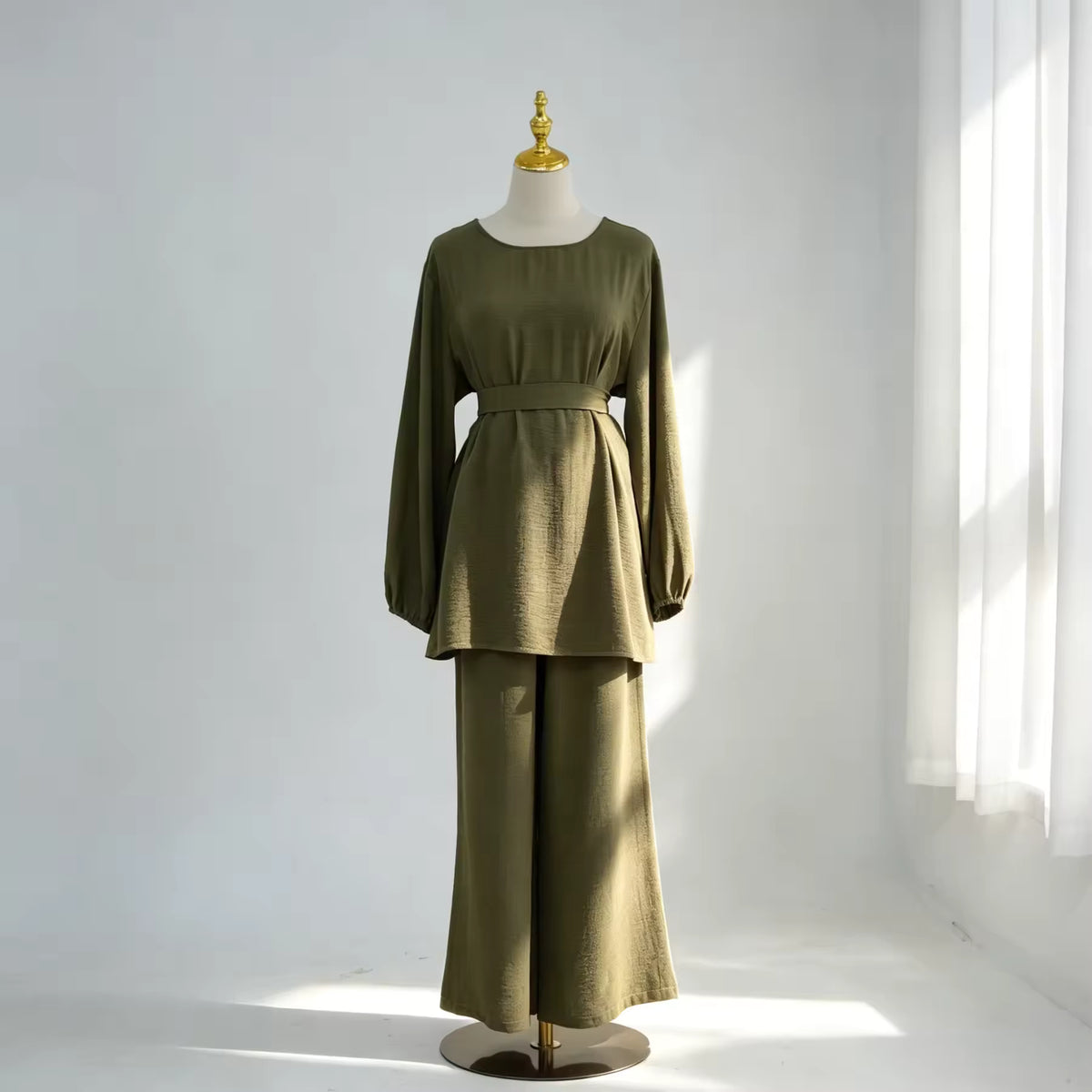 Amara Puff Sleeve Two-Piece Set