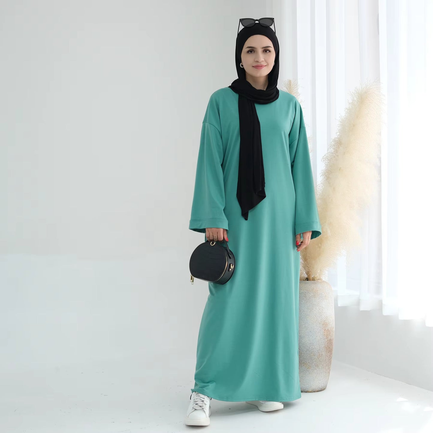Long Sleeve Abaya Dress with Pockets – Modest Women’s Wear