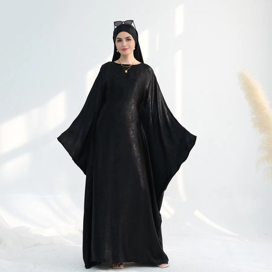 Abaya Dress – Shiny Kaftan Batwing | Women’s Modest Muslim Wear