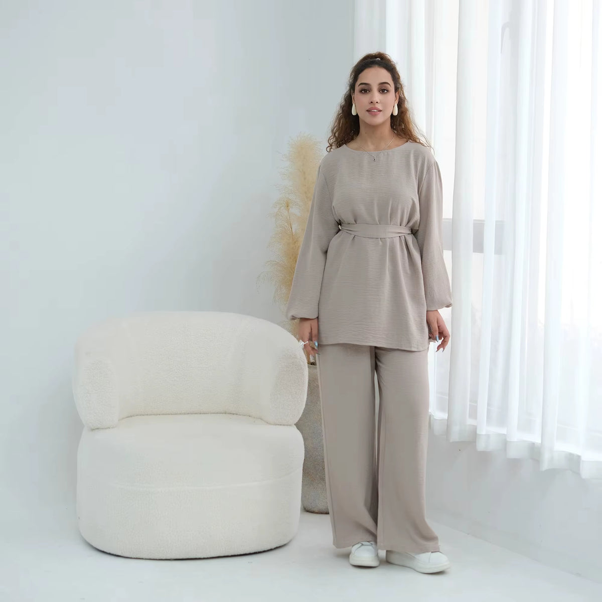 Amara Puff Sleeve Two-Piece Set