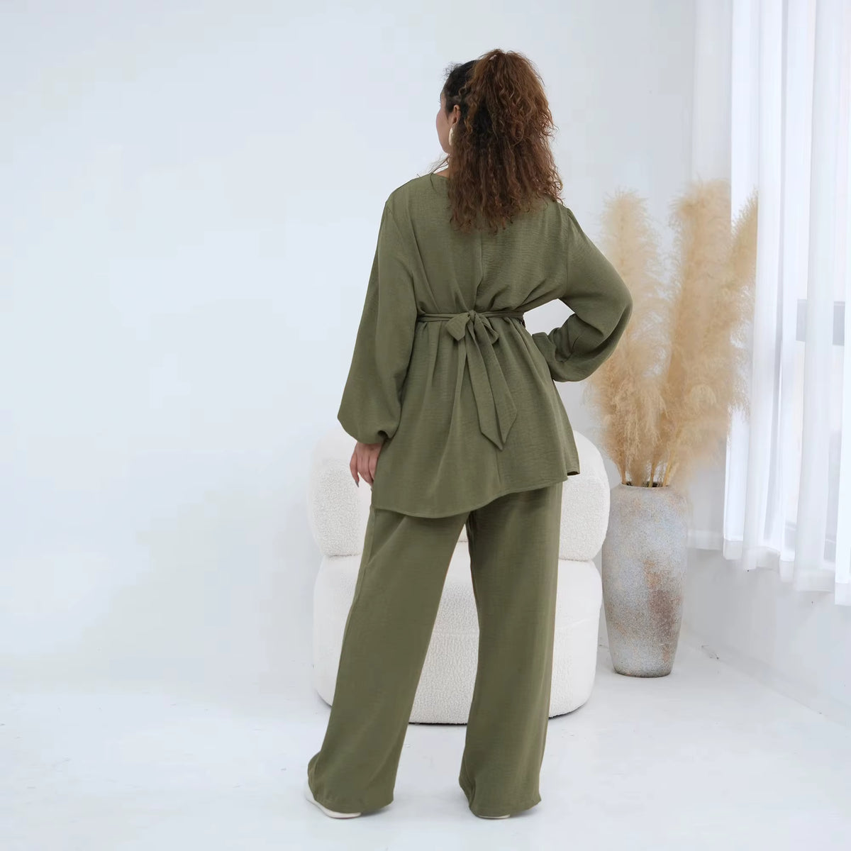 Amara Puff Sleeve Two-Piece Set