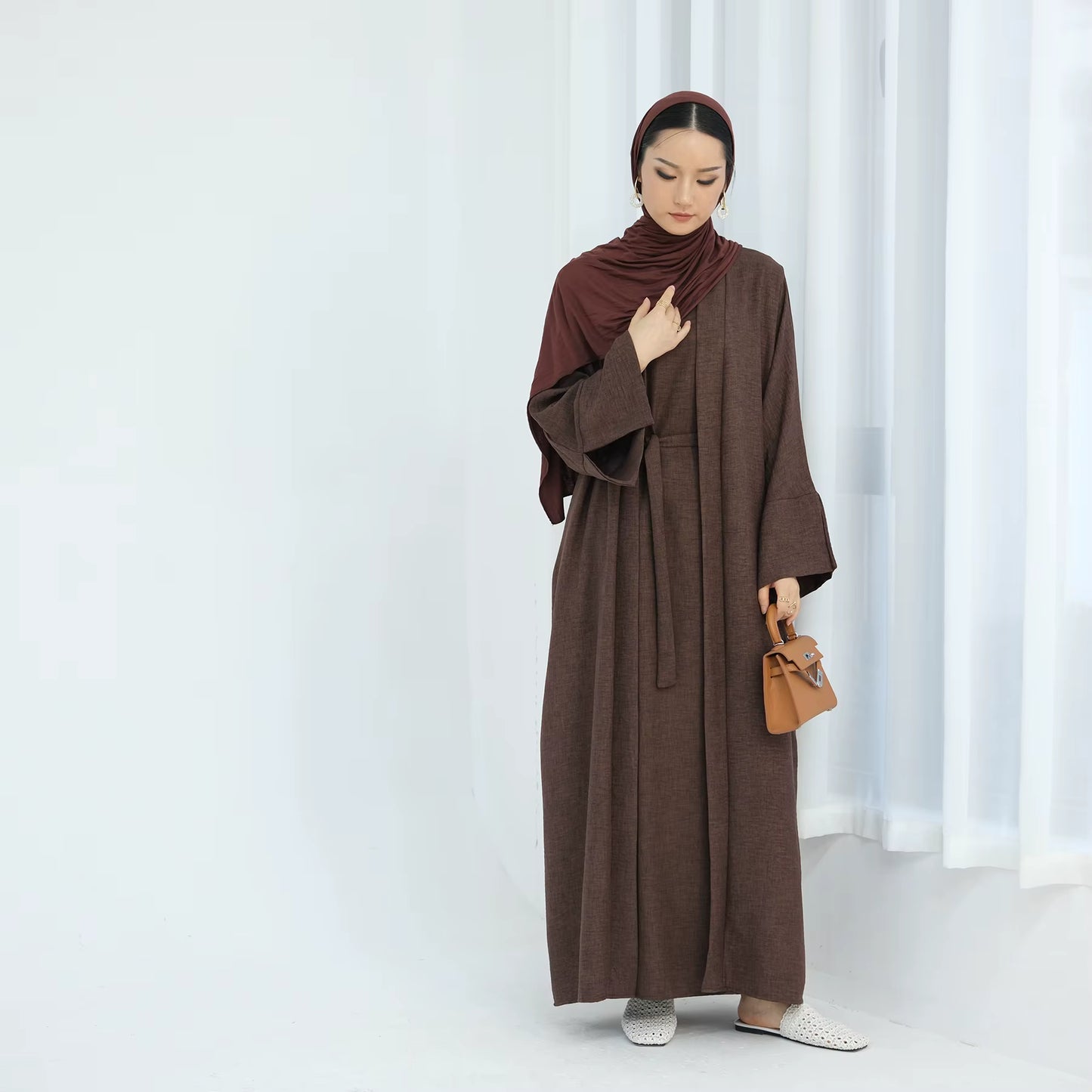 Luxury Dubai-Inspired 2-Piece Abaya Set
