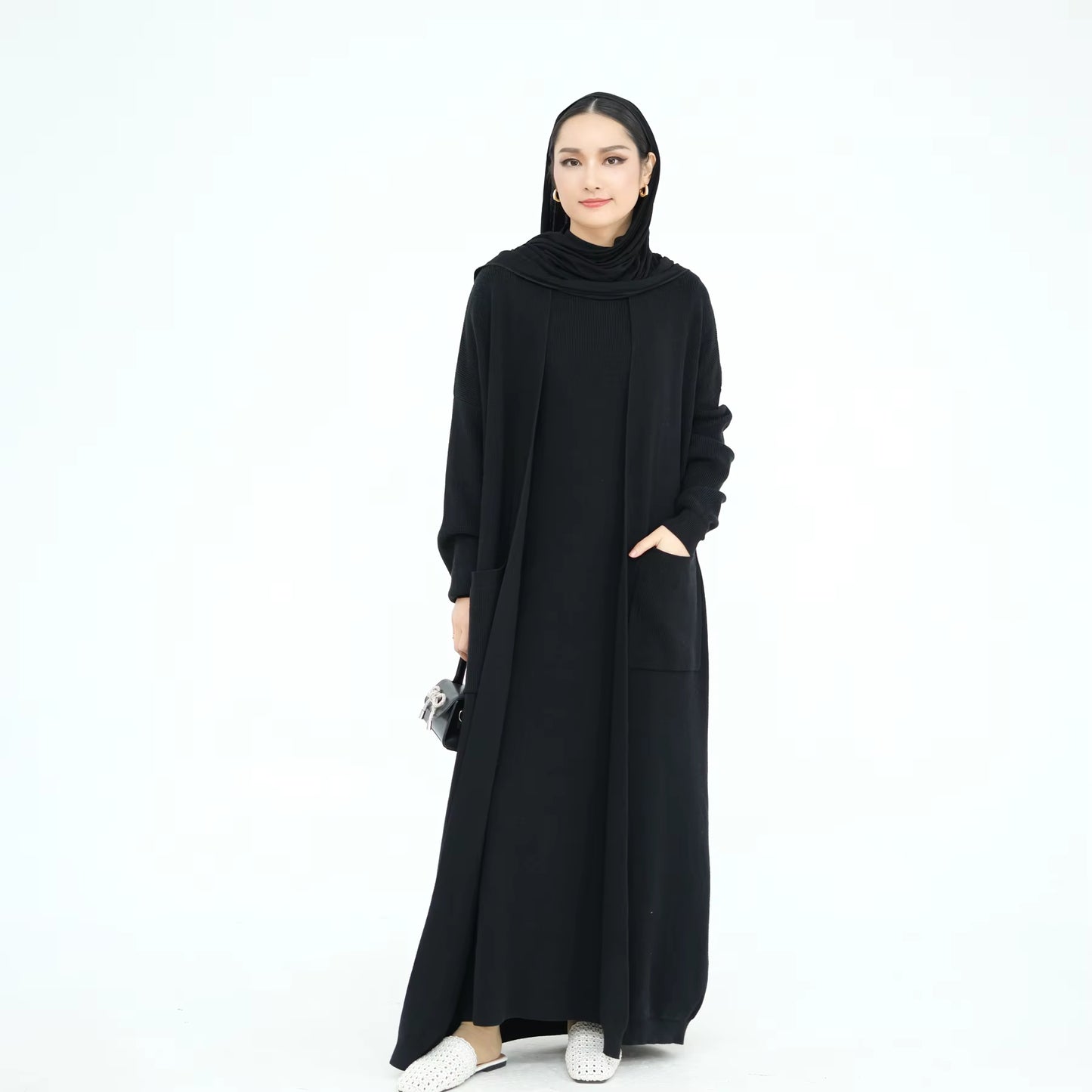 NAYA Autumn Knit Abaya Set