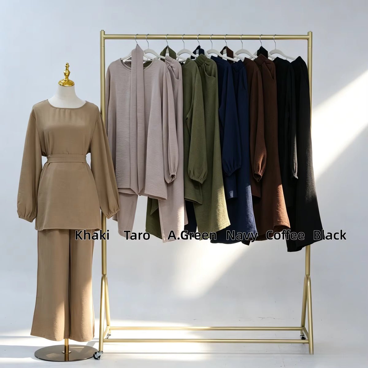 Amara Puff Sleeve Two-Piece Set