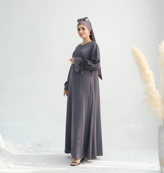 Elegant Nida Abaya with Flounce Sleeves