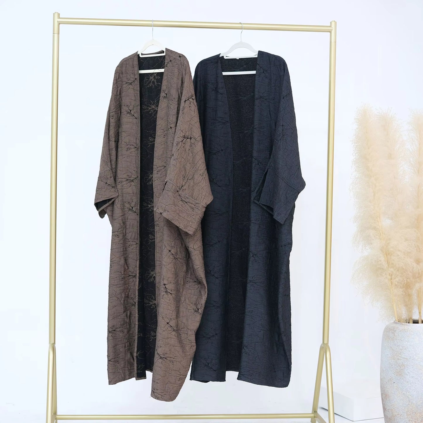 MIRA Double-Sided Open Abaya – 2-in-1 Cardigan