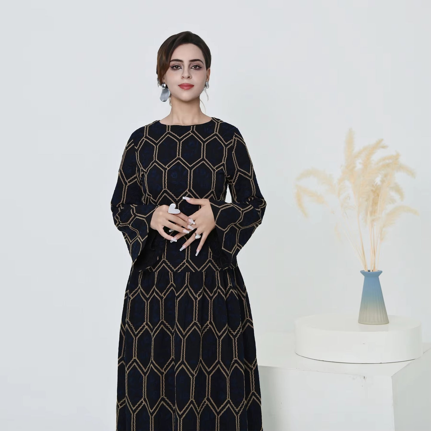 Kimono-Style Abaya for Women – Elegant Modest Islamic Dress for Eid & Ramadan