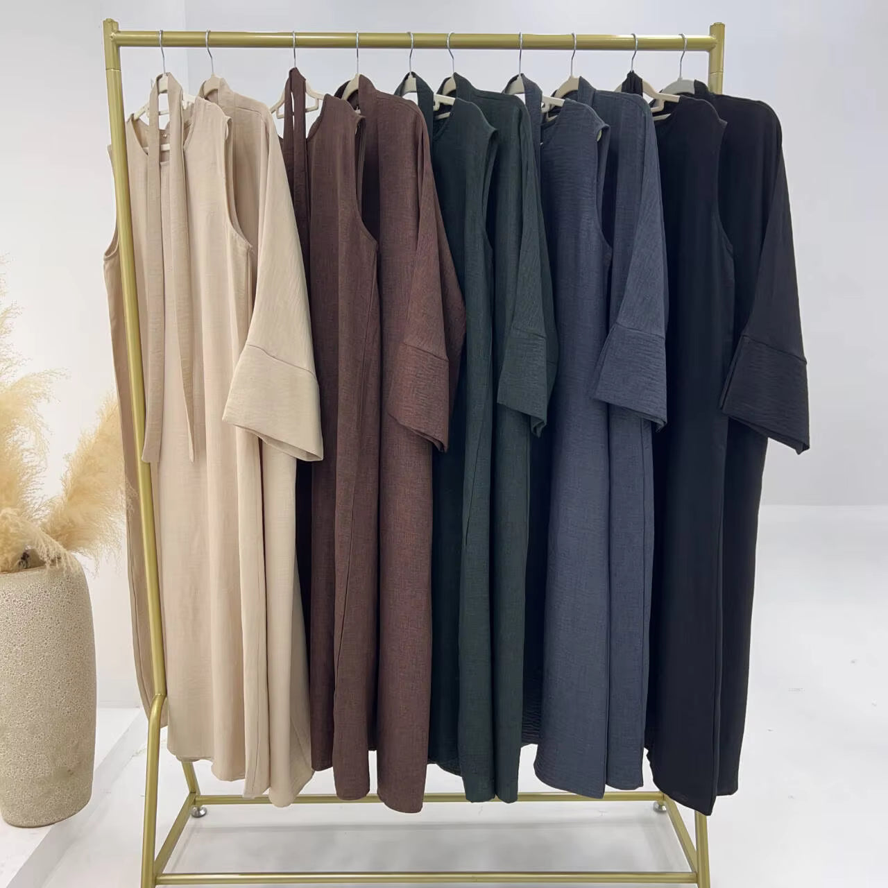 Luxury Dubai-Inspired 2-Piece Abaya Set