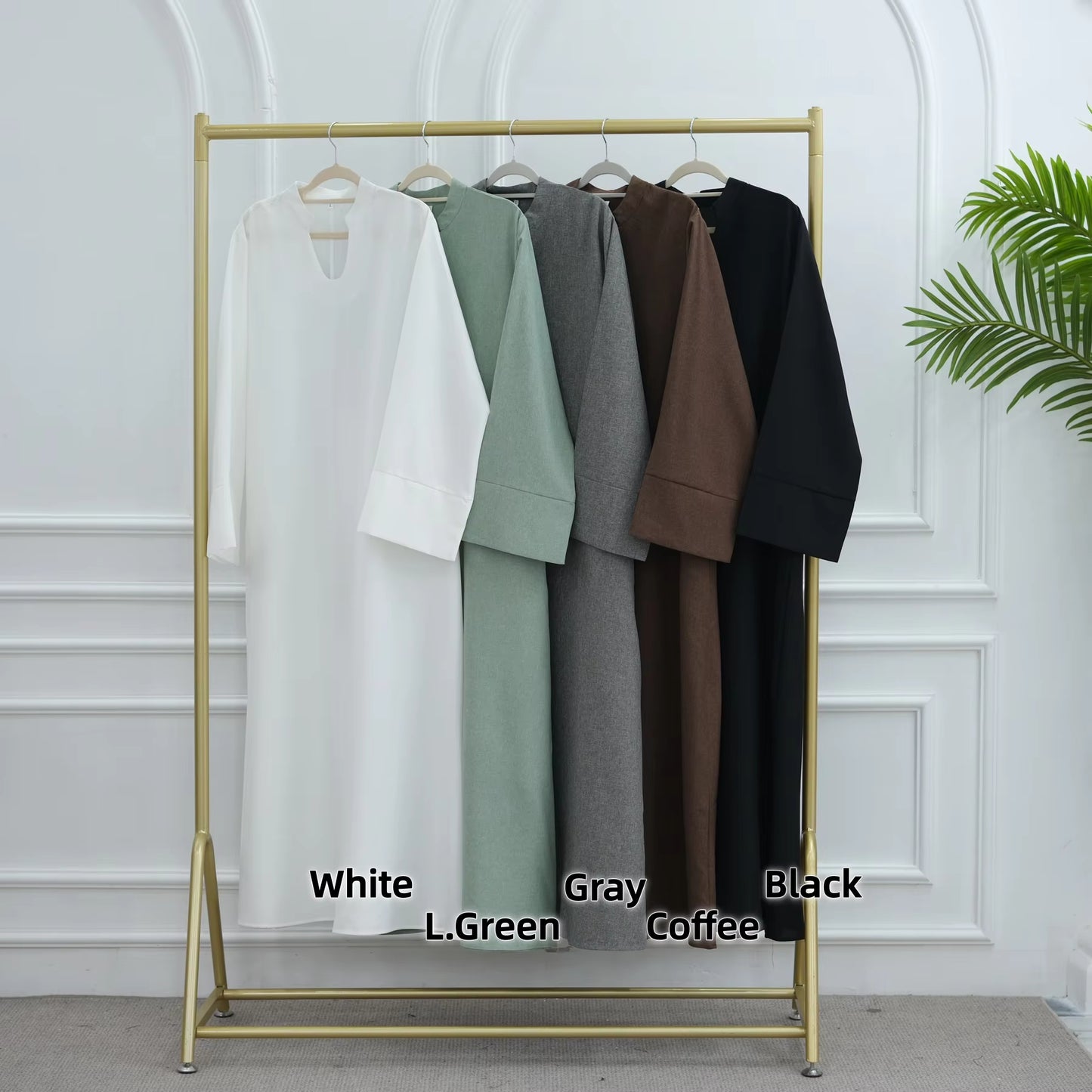 Women's Abaya – Simple Plain Linen Robe | Modest Daily Islamic Dress