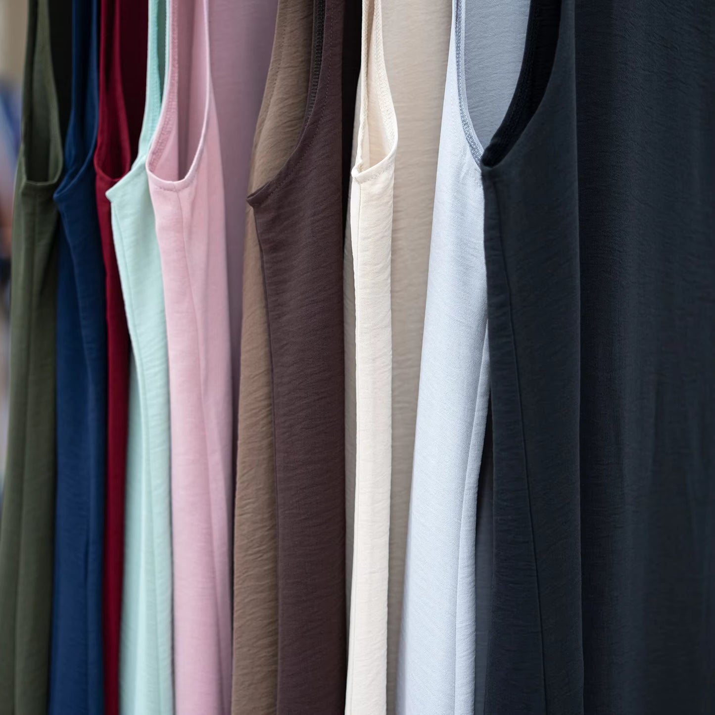 Sleeveless Inner Slip Dress – Smooth Abaya Layering Essential