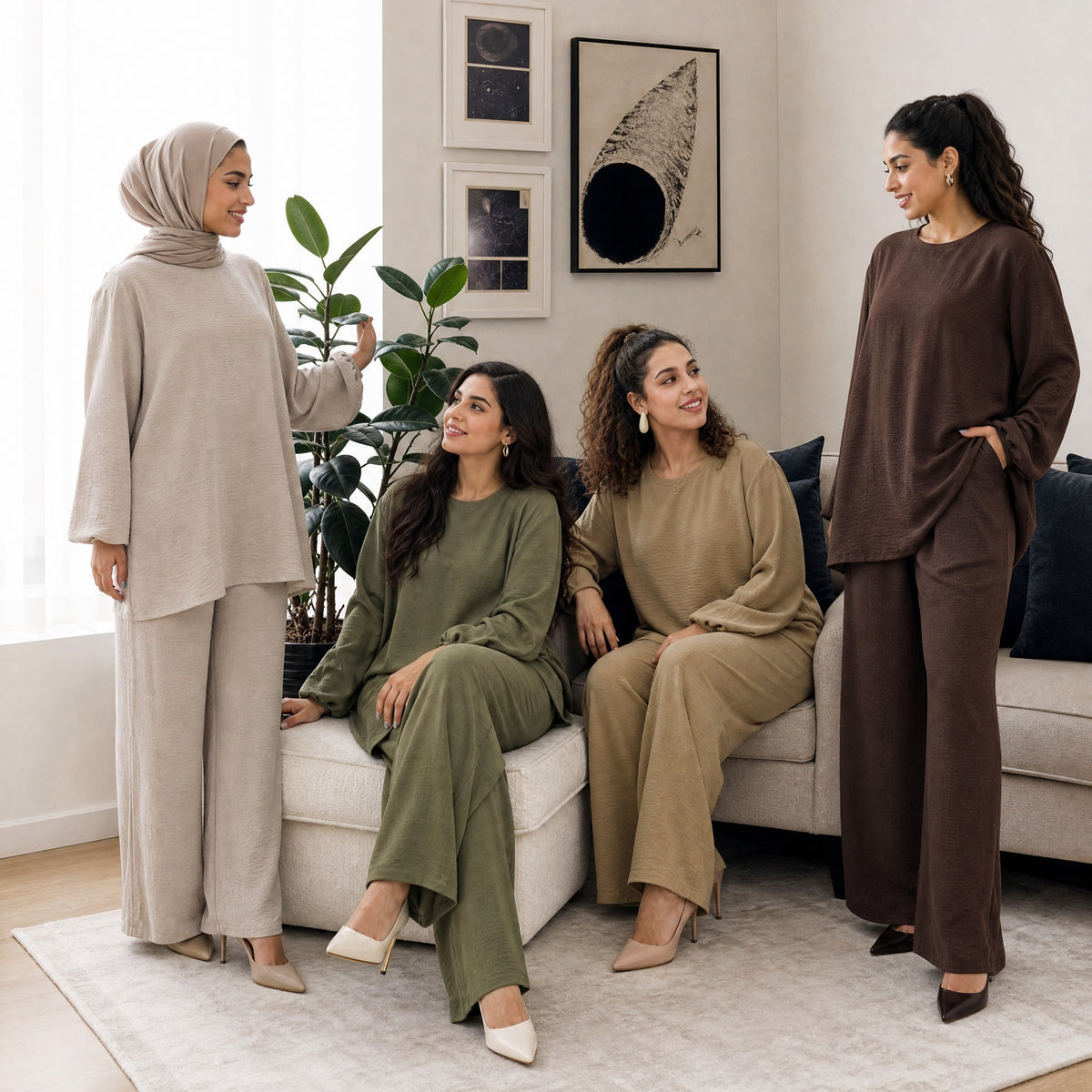 Amara Puff Sleeve Two-Piece Set
