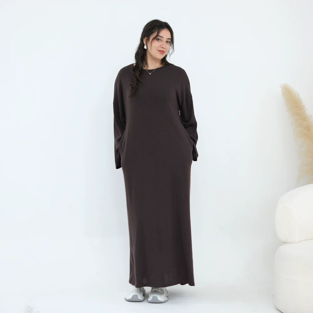 Layla Modest Knit Maxi Dress