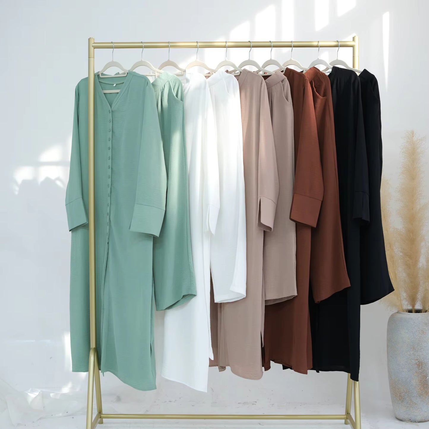 Soft Crepe 2-Piece Abaya Set – Modest Long Shirt and Pants for Women