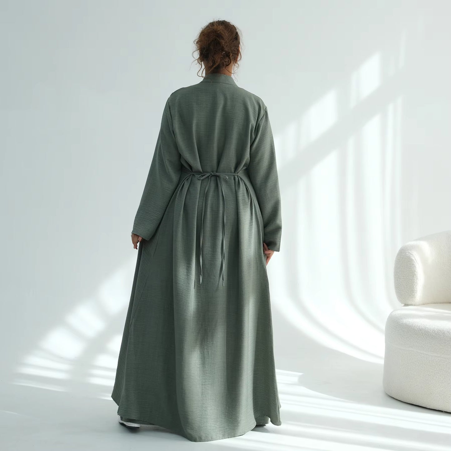 Two-Piece Muslim Abaya – Outer & Inner Dress | Modest Eid Wear