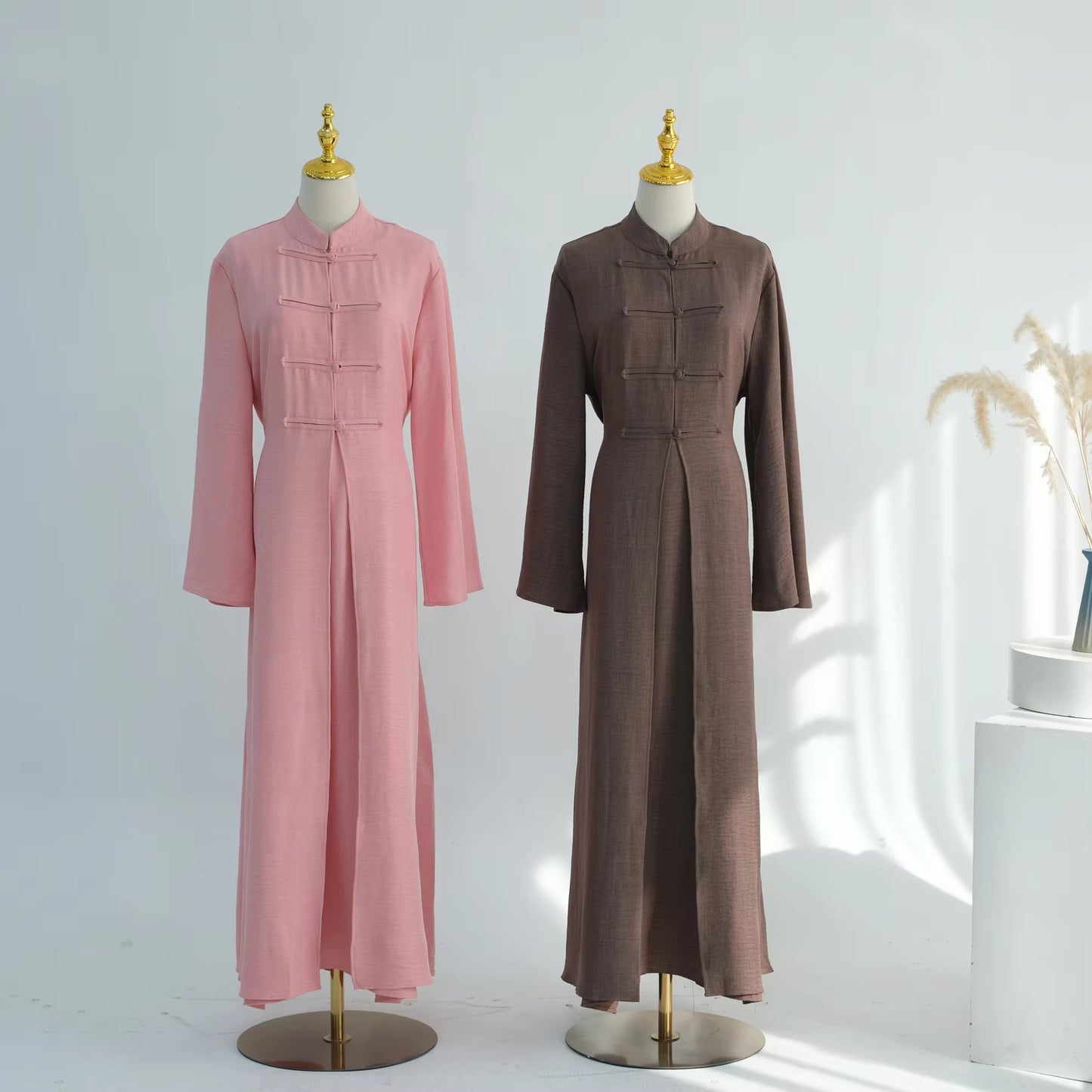 Two-Piece Muslim Abaya – Outer & Inner Dress | Modest Eid Wear