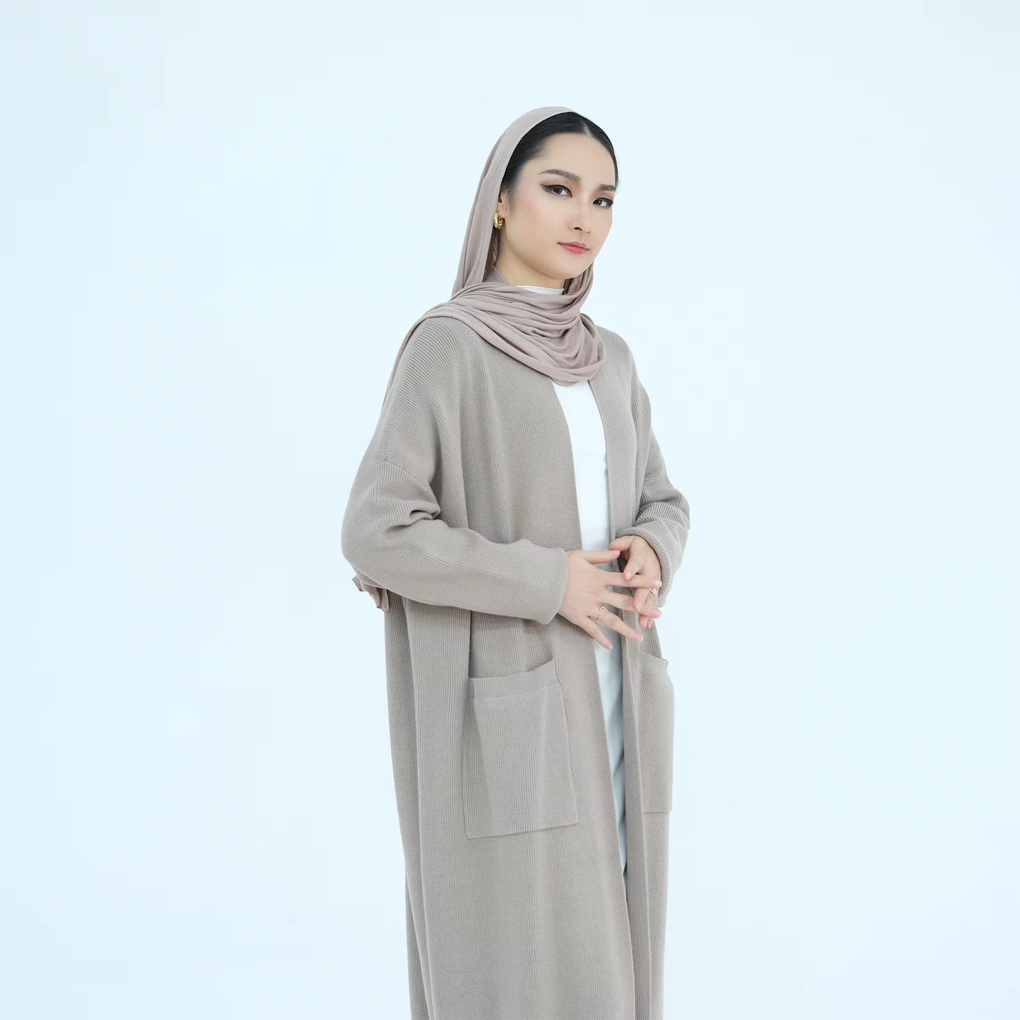 NAYA Autumn Knit Abaya Set