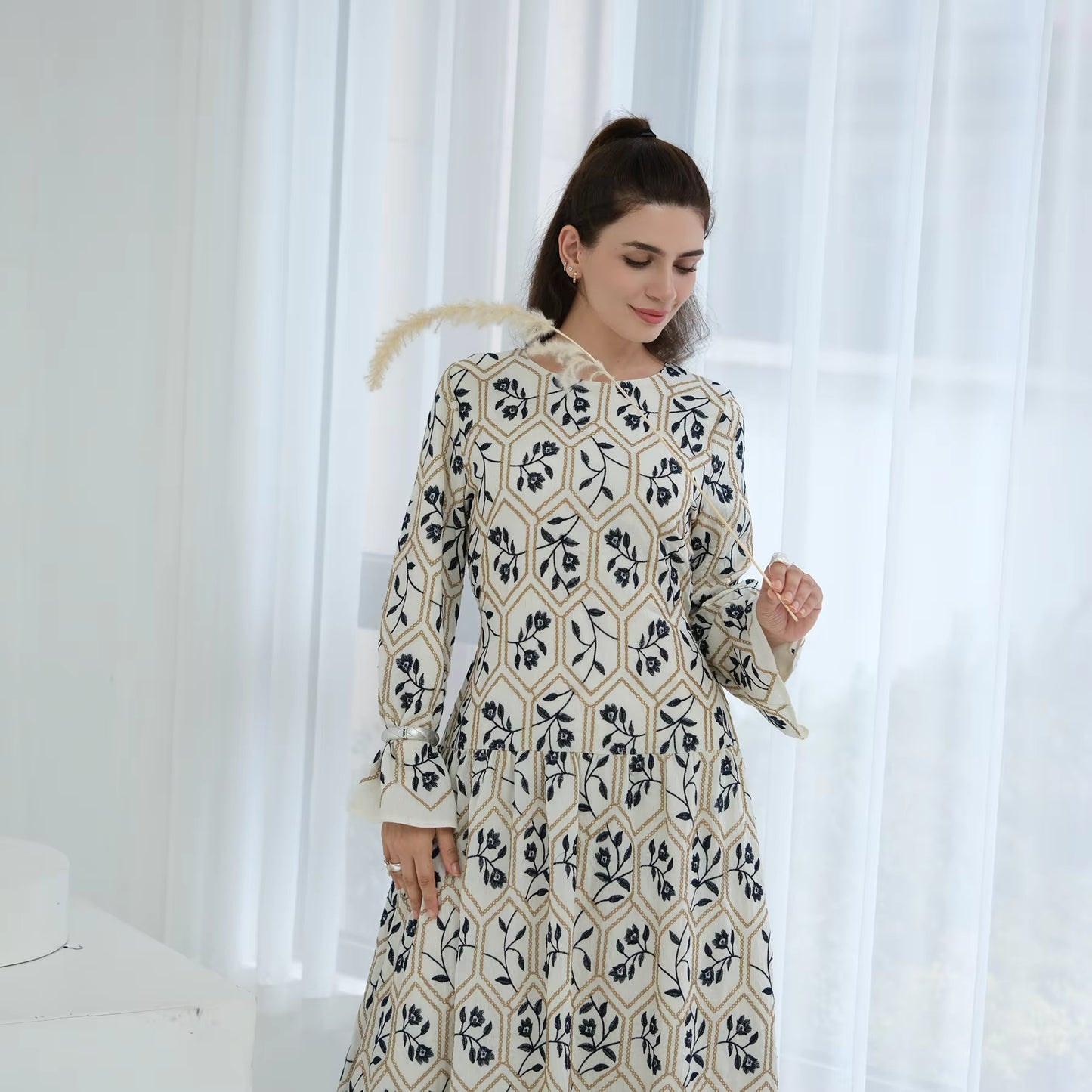 Kimono-Style Abaya for Women – Elegant Modest Islamic Dress for Eid & Ramadan