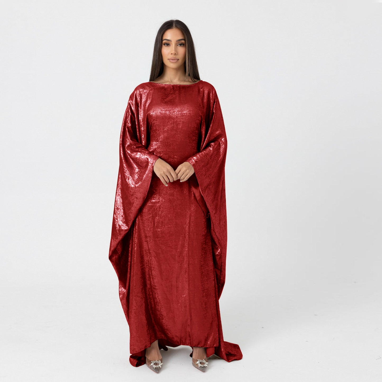 Abaya Dress – Shiny Kaftan Batwing | Women’s Modest Muslim Wear
