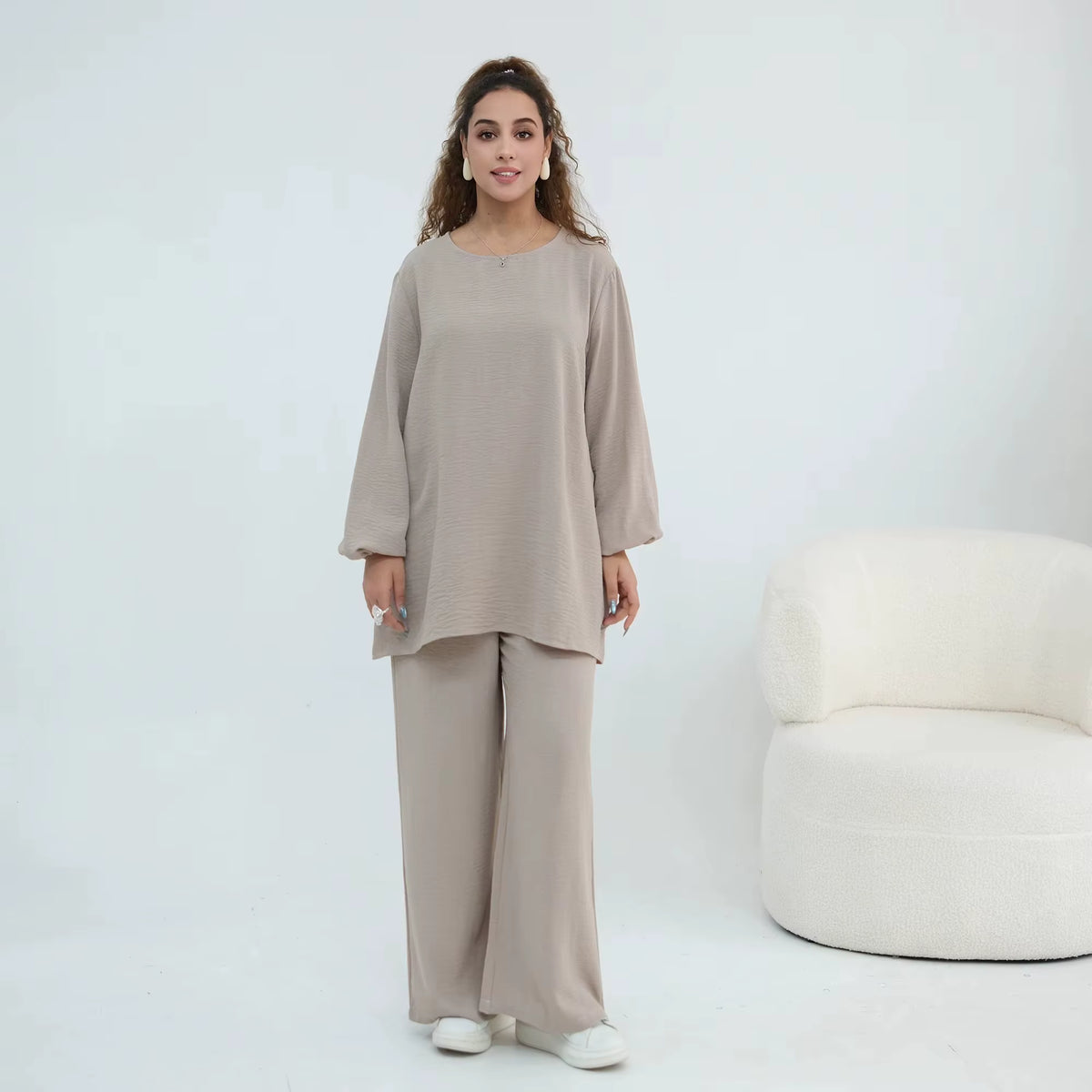 Amara Puff Sleeve Two-Piece Set