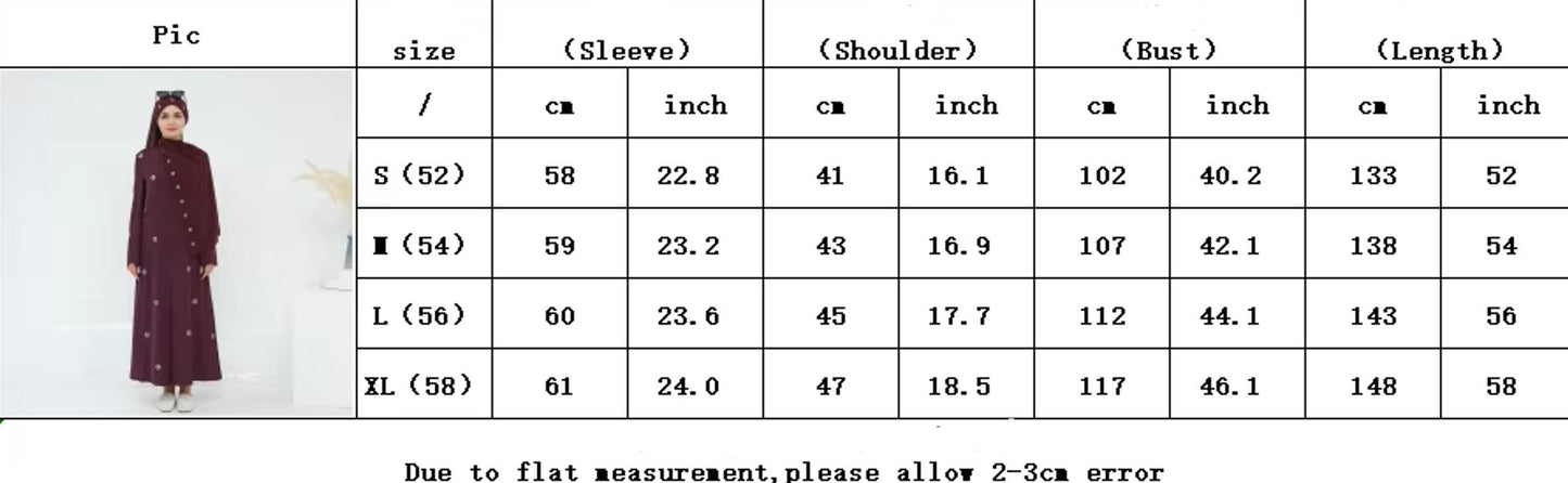 Luxury Floral Embroidered Open Abaya 2-Piece Set – Nida Fabric | Modest Muslim Women Dress