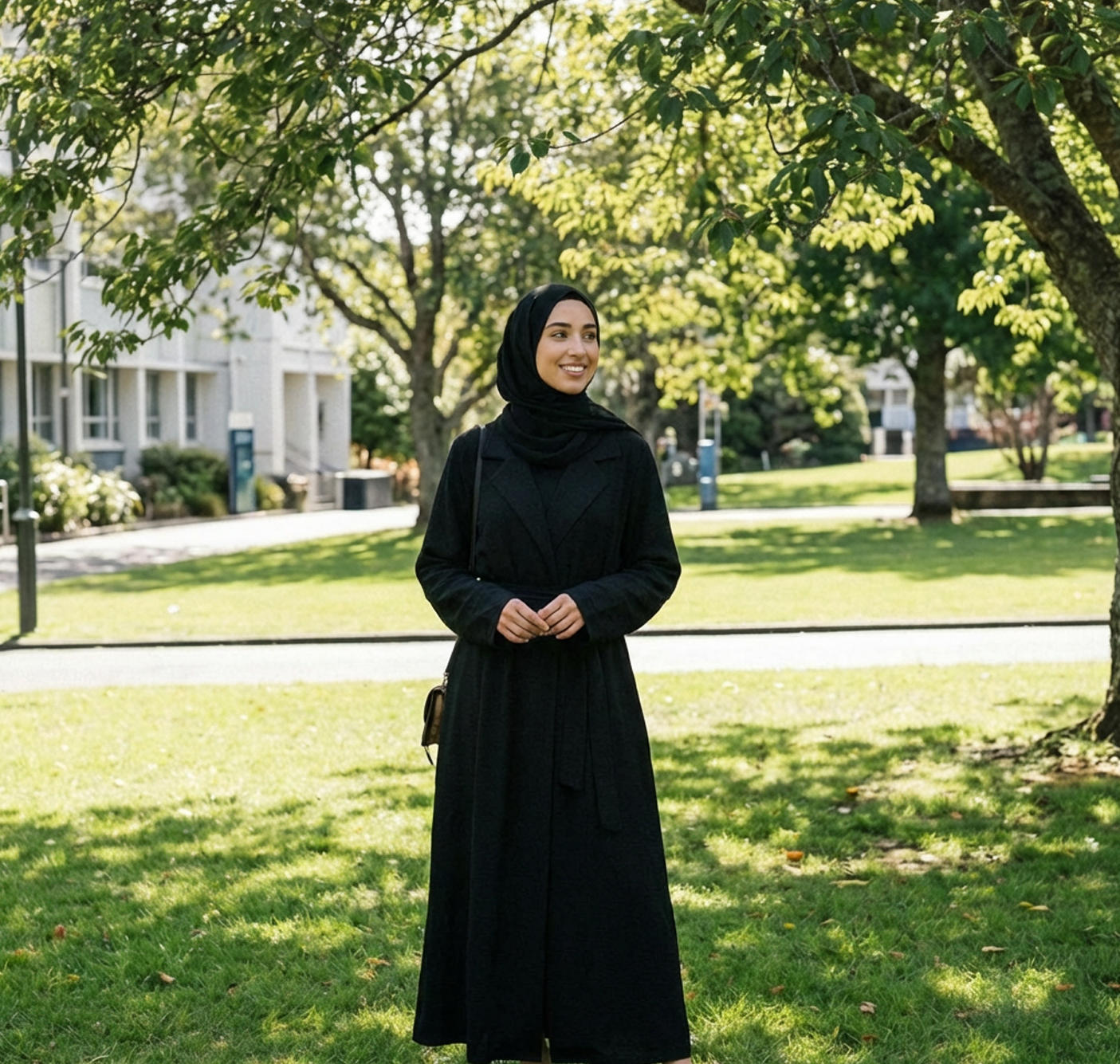 Abaya – Front Open Winkle Polyester Modest Islamic Dress | Nura Fashion