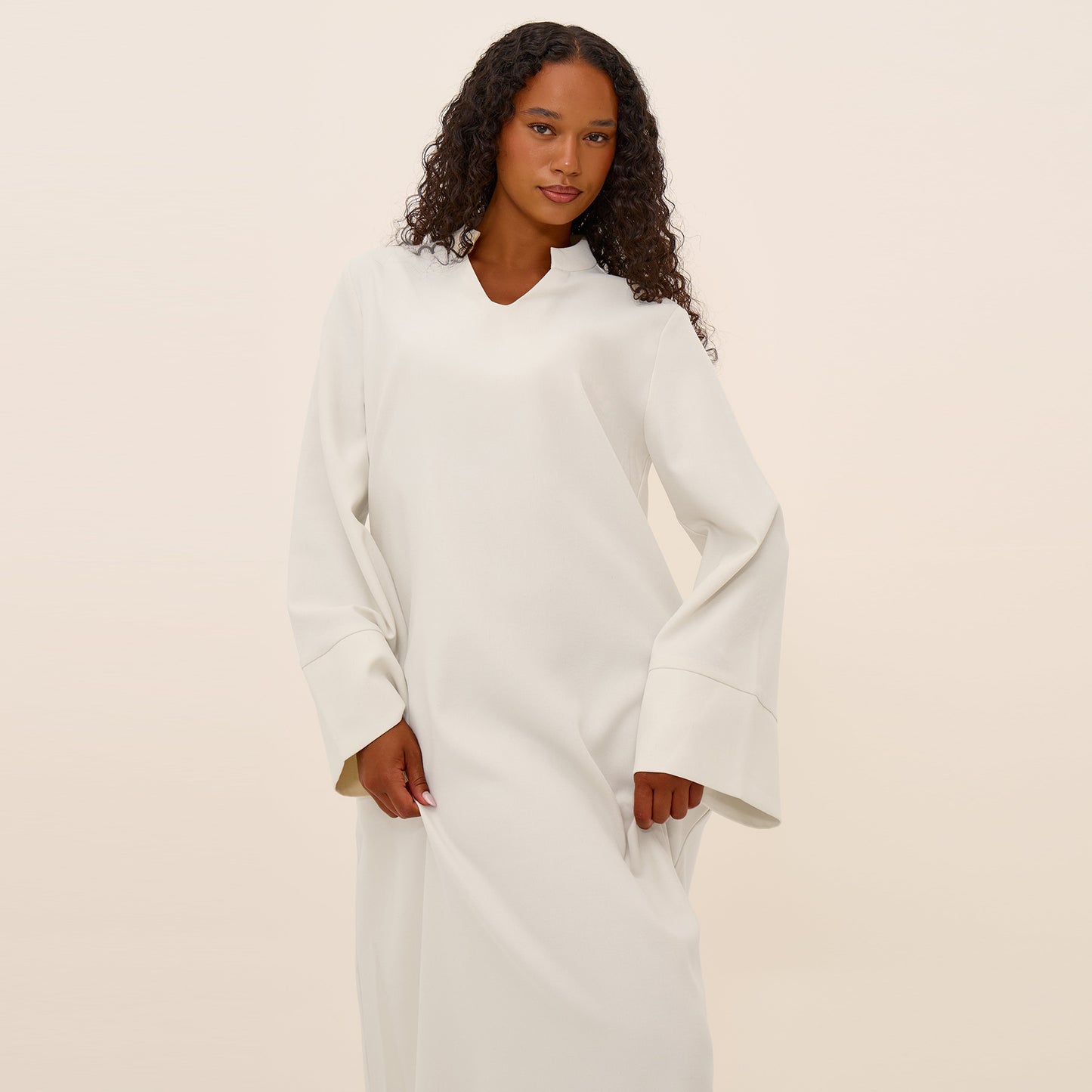 Women's Abaya – Simple Plain Linen Robe | Modest Daily Islamic Dress
