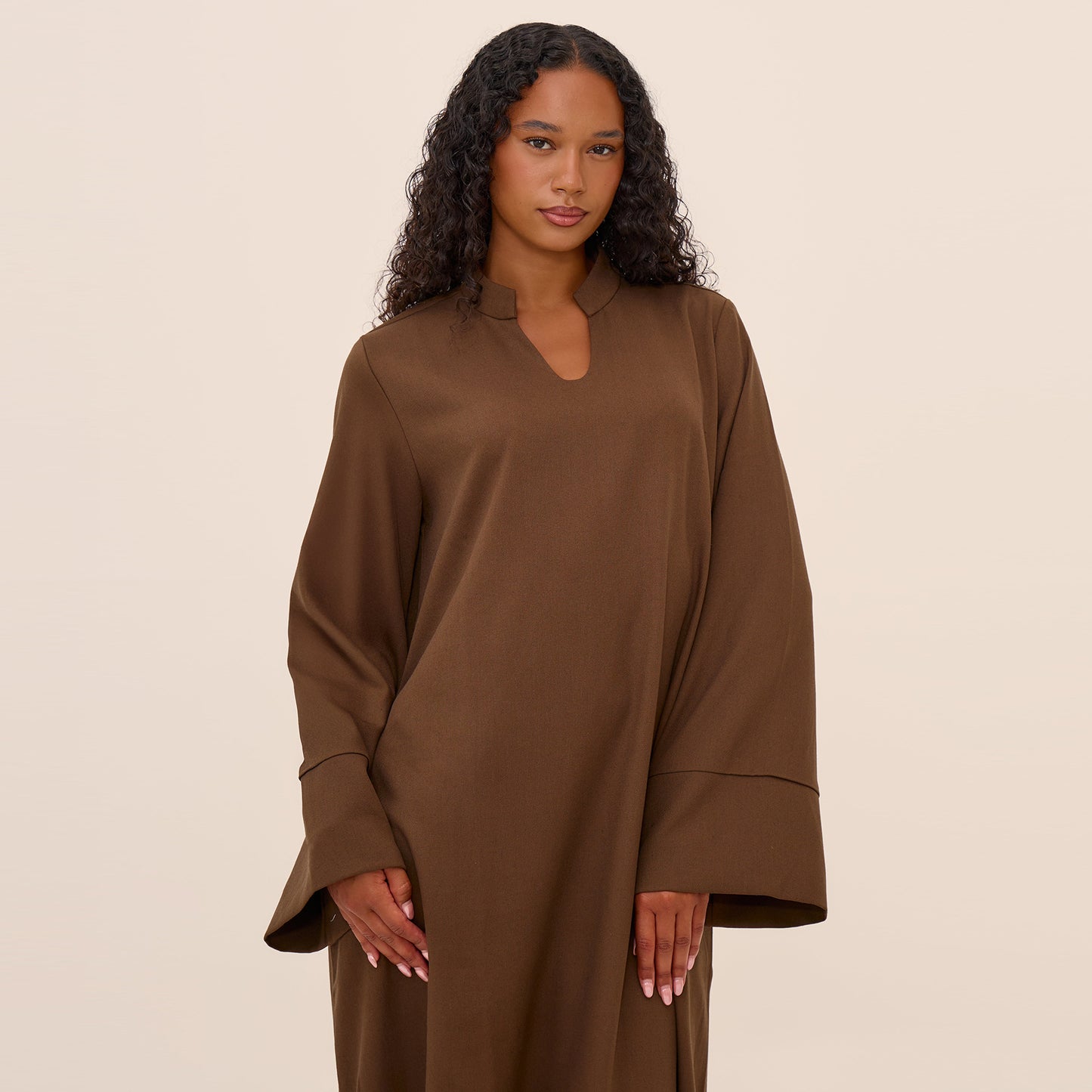 Women's Abaya – Simple Plain Linen Robe | Modest Daily Islamic Dress