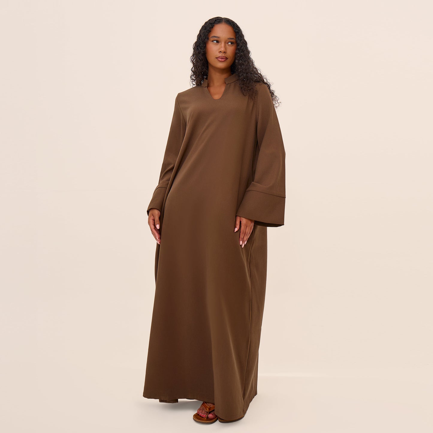 Women's Abaya – Simple Plain Linen Robe | Modest Daily Islamic Dress