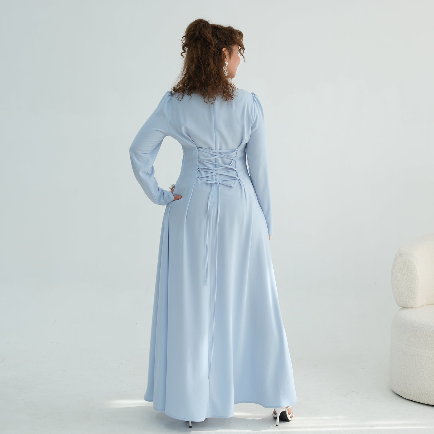 2026 Handmade Beaded Detachable Cape Abaya