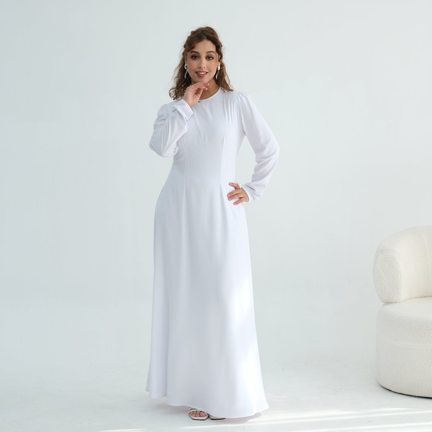 2026 Handmade Beaded Detachable Cape Abaya