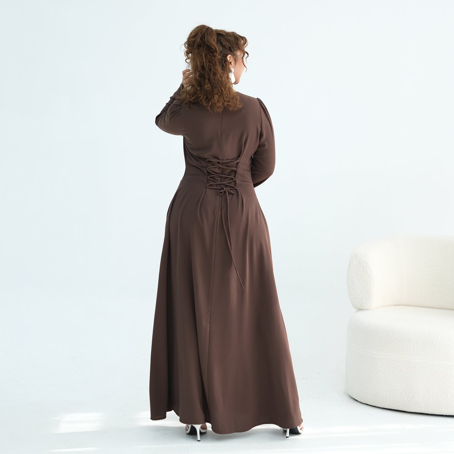 2026 Handmade Beaded Detachable Cape Abaya