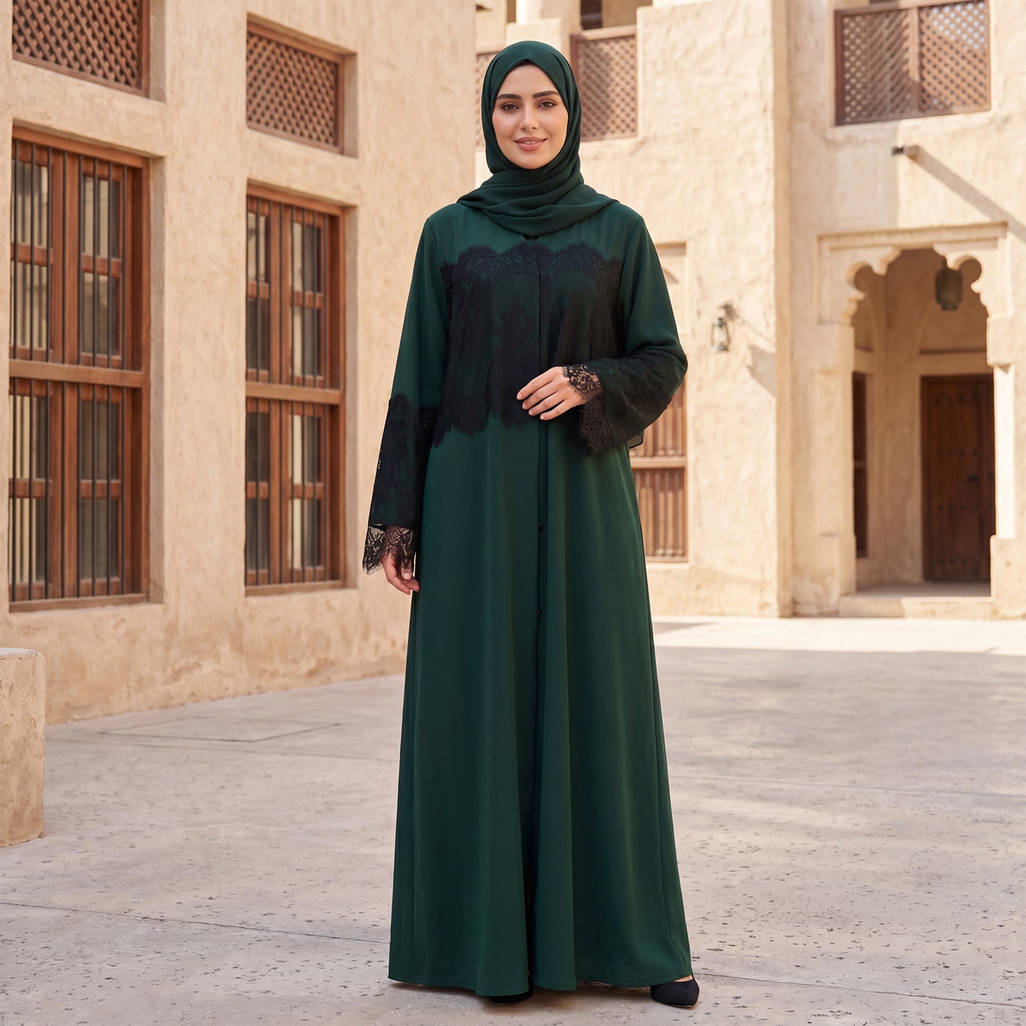 AMIRA Lace Abaya