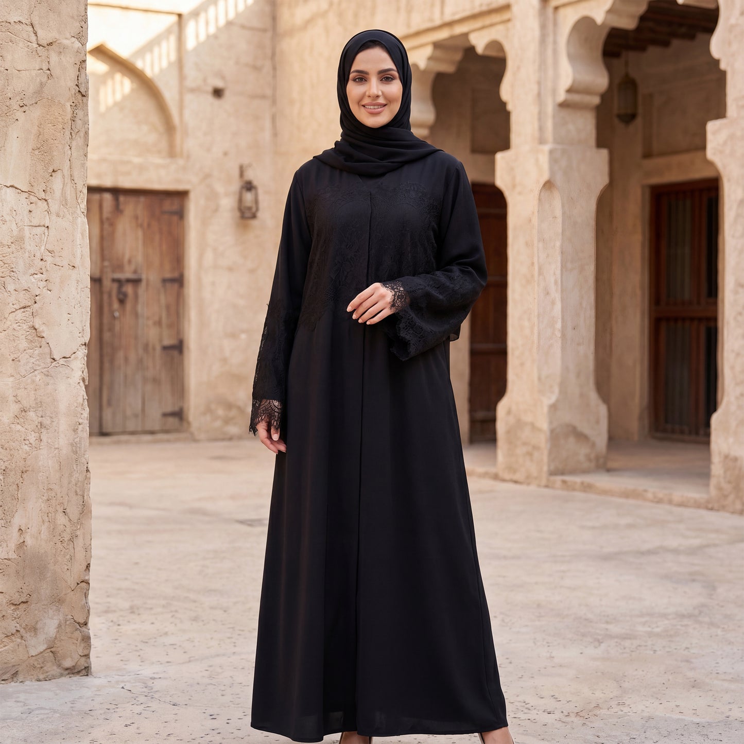 AMIRA Lace Abaya