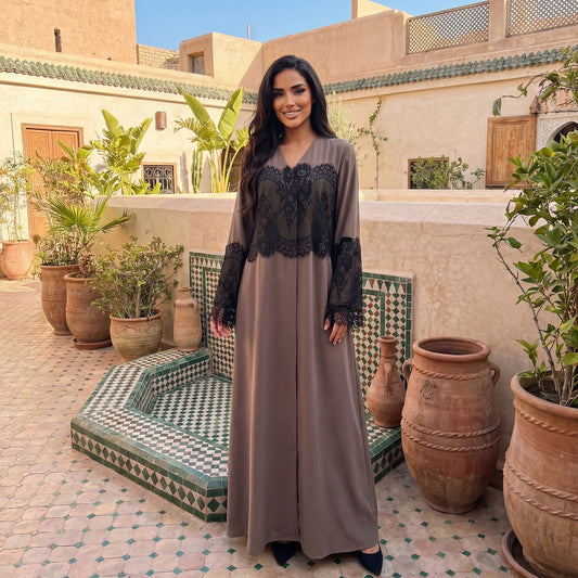 AMIRA Lace Abaya