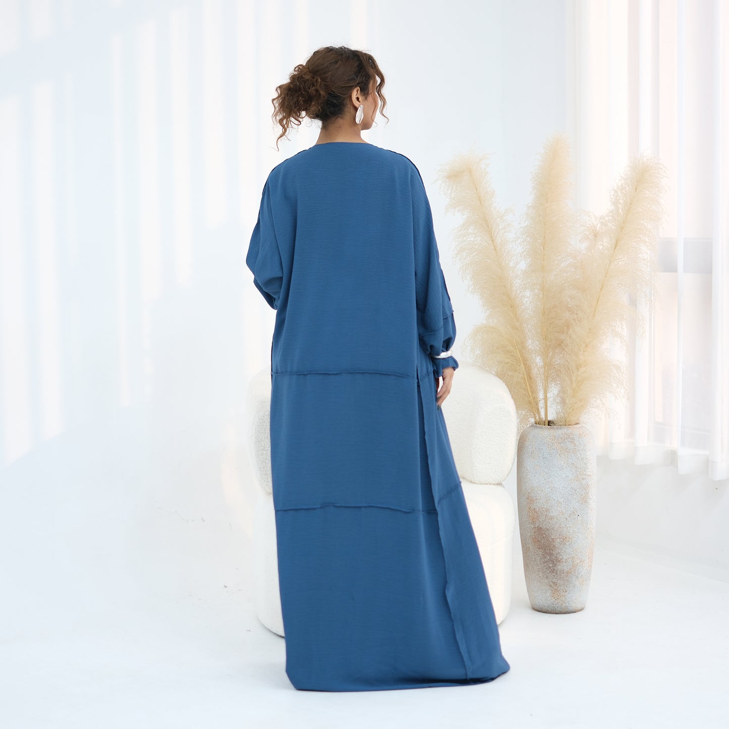 Nura 3pcs Modest Kimono Abaya Set – Breathable & Elegant