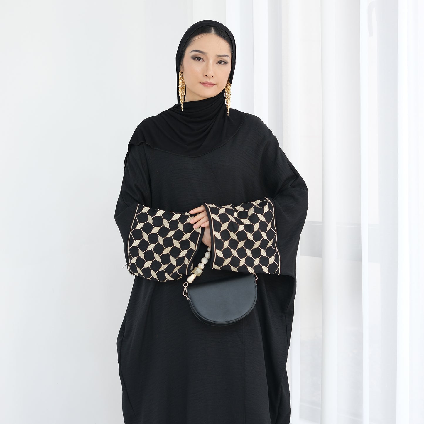 Embroidered Elegant Abaya | Modest Islamic Dress for Women