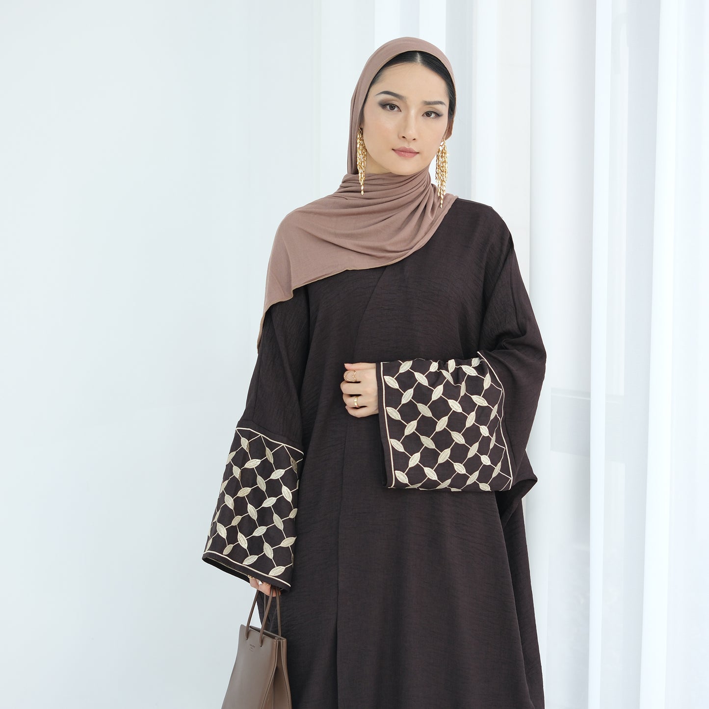 Embroidered Elegant Abaya | Modest Islamic Dress for Women