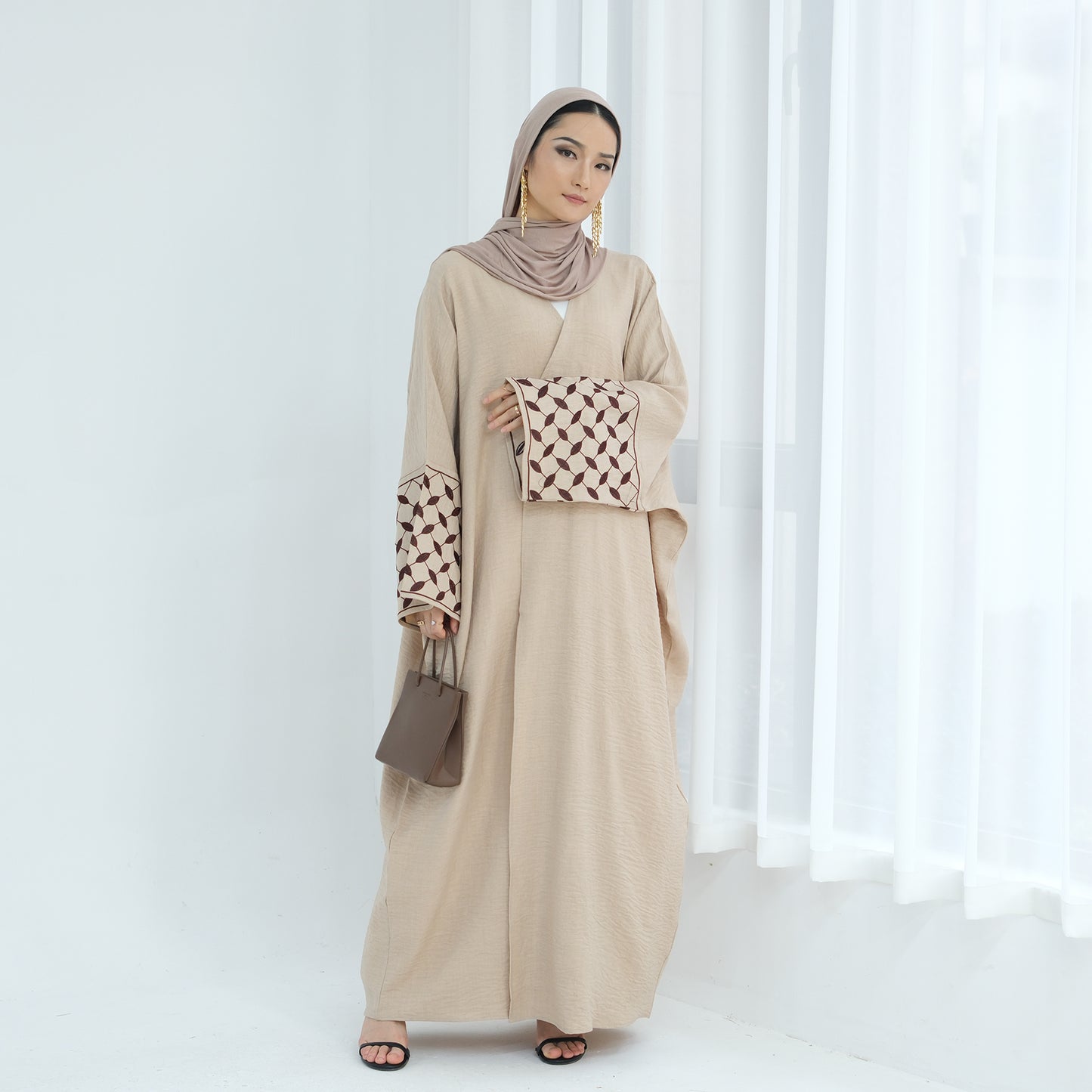Embroidered Elegant Abaya | Modest Islamic Dress for Women