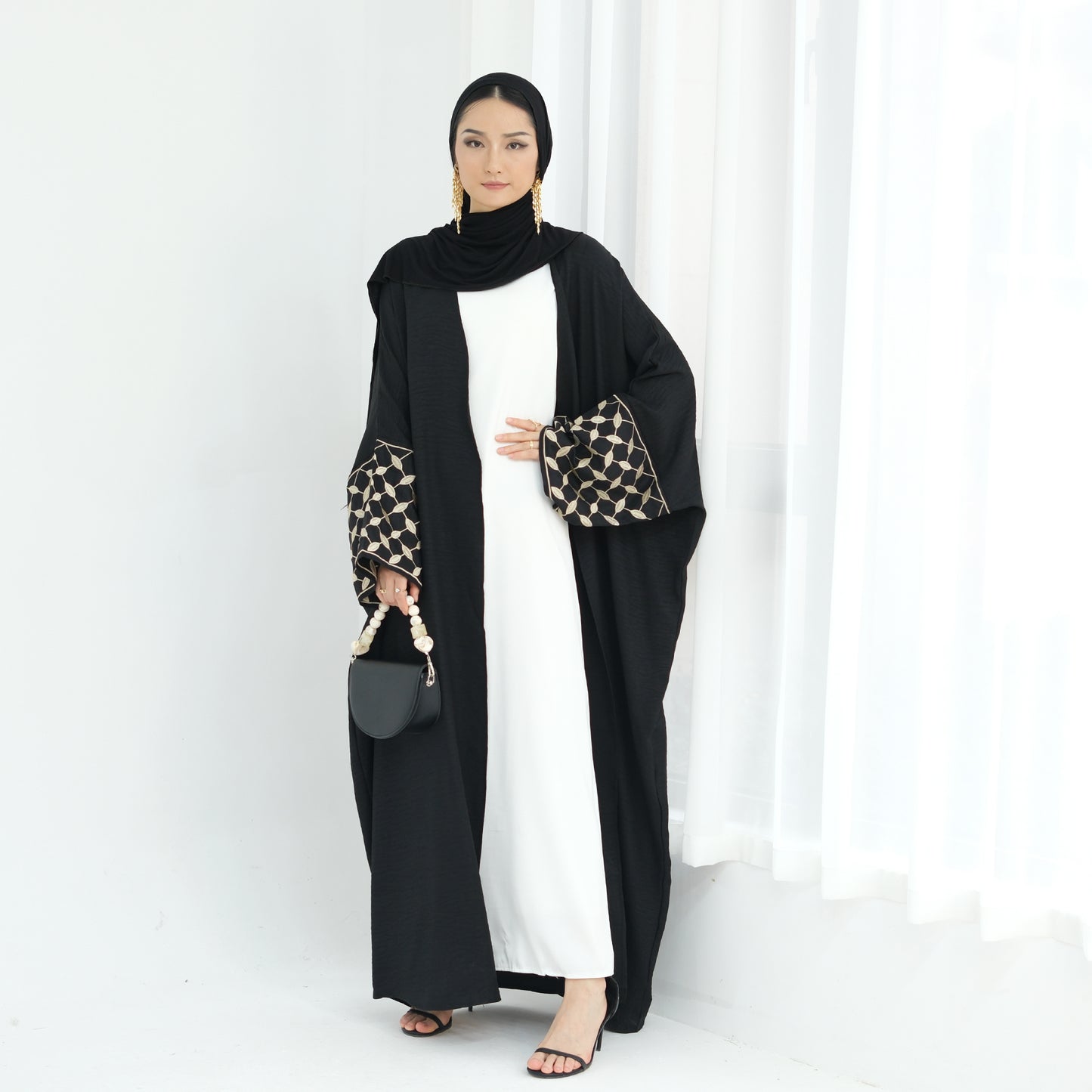 Embroidered Elegant Abaya | Modest Islamic Dress for Women