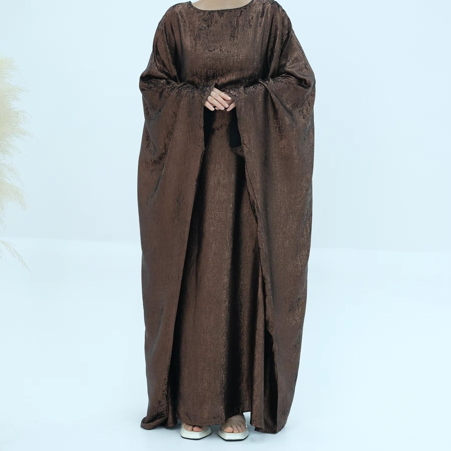 Abaya Dress – Shiny Kaftan Batwing | Women’s Modest Muslim Wear